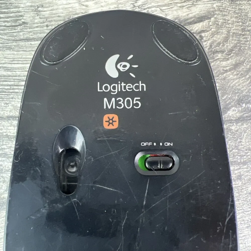 Logitech M305 Wireless Laser Mouse USB Receiver Black Tested